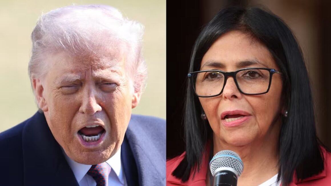 Trump y Delcy Rodríguez se reúnen por primera vez en Nueva York