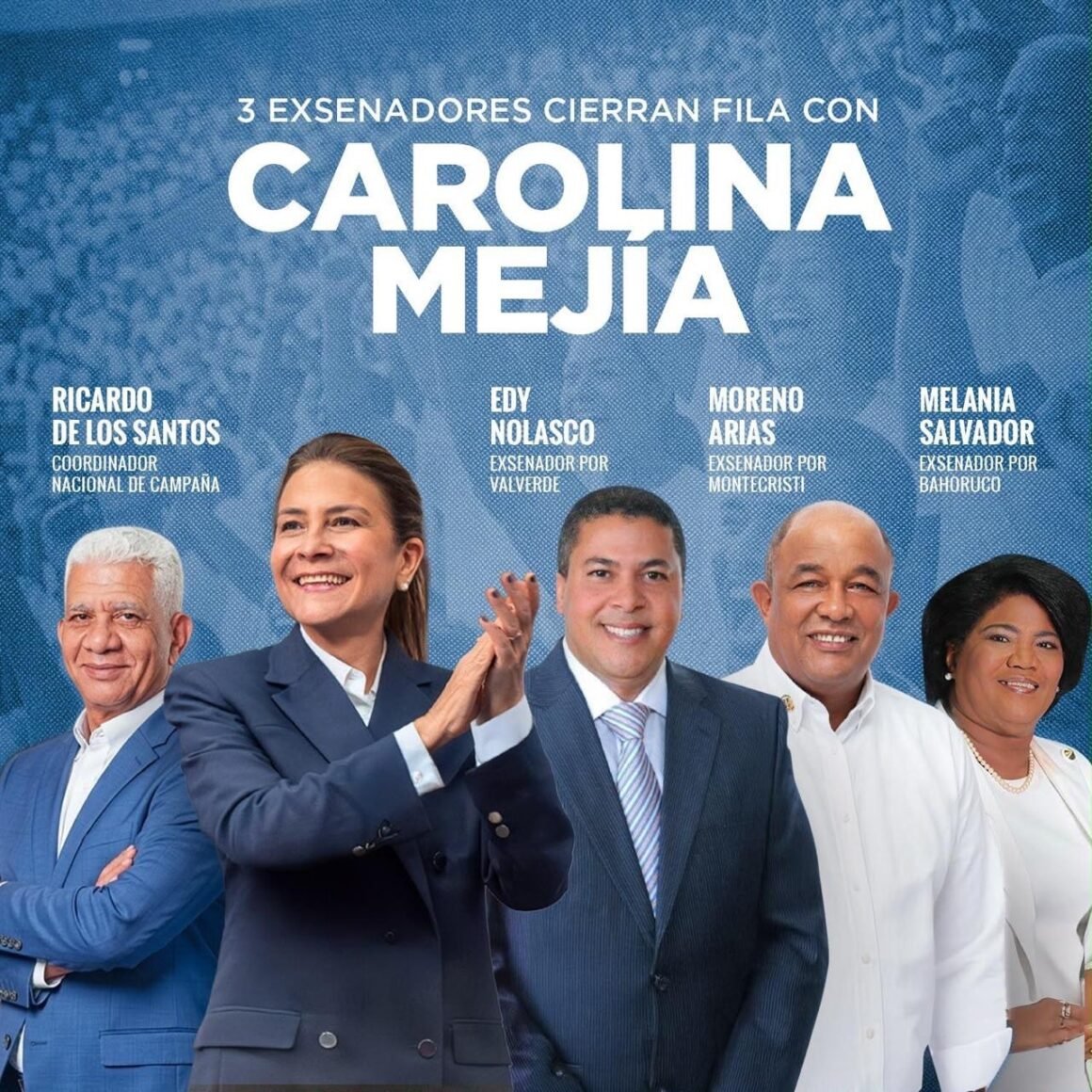 Ricardo de los Santos fortalece candidatura de Carolina e integra ex senadores