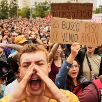Continúan las protestas en España por la crisis de vivienda